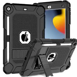 Case for iPad 9th 8th 7th Generation (iPad 10.2 Inch), Black | Shockproof Protective iPad 10.2 Case 2021/2020/2019 with Built-in Stand/Pencil Holder Case for iPad 9th 8th 7th Generation (iPad 10.2 Inch), Black | Shockproof Protective iPad 10.2 Case 2021/2020/2019 with Built-in Stand/Pencil Holder
