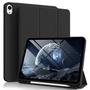 for iPad (A16) 11th 10th Generation Case 11/10.9 Inch with Pencil Holder 2025/2022, Slim Trifold Stand Protective Cover, Hybrid Cover with Soft TPU Back, Black for iPad (A16) 11th 10th Generation Case 11/10.9 Inch with Pencil Holder 2025/2022, Slim Trifold Stand Protective Cover, Hybrid Cover with Soft TPU Back, Black