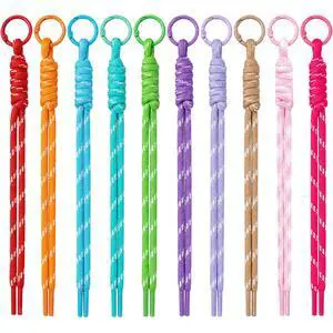 10pcs Paracord Rope Keychain, Paracord Keychain Bag Charms, 10 Color | Polyester & Alloy, with O Ring, Colorful, Braided Rope, Knot, 8.66in, for Handbag Purse Backpack Decoration 10pcs Paracord Rope Keychain, Paracord Keychain Bag Charms, 10 Color | Polyester & Alloy, with O Ring, Colorful, Braided Rope, Knot, 8.66in, for Handbag Purse Backpack Decoration
