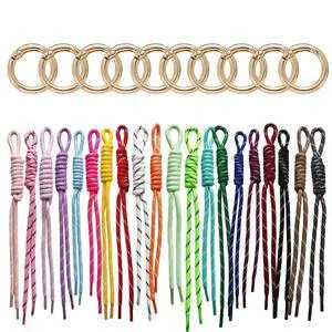 8/10/20/30 Pack Paracord Keychain Bag Charms Colorful Braided Charms for Key Chain Purse Backpack Handbag Decoration (20 Multicolors) 8/10/20/30 Pack Paracord Keychain Bag Charms Colorful Braided Charms for Key Chain Purse Backpack Handbag Decoration (20 Multicolors)
