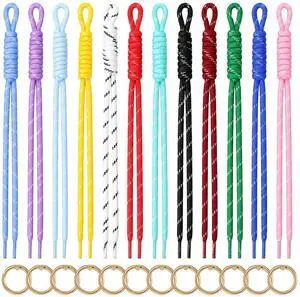 24 Pack Paracord Keychain Bag Charms, Rope Keychain Braided Nylon Rope Bag Charm Braided Code Charms for Key Chain Backpack Handbag Purse 24 Pack Paracord Keychain Bag Charms, Rope Keychain Braided Nylon Rope Bag Charm Braided Code Charms for Key Chain Backpack Handbag Purse