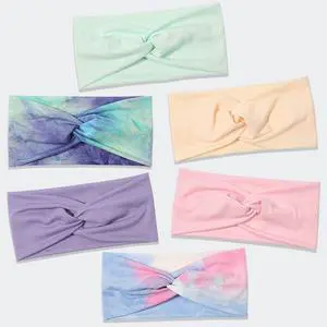 KYNARI Boho Tie Dye Headbands for Women Non-slip, Wide Elastic Hair Bands | Breathable Stretch Headwraps Soft Wide Headwear Twist Hair Accessories for Girls Yoga Workout Running Sport KYNARI Boho Tie Dye Headbands for Women Non-slip, Wide Elastic Hair Bands | Breathable Stretch Headwraps Soft Wide Headwear Twist Hair Accessories for Girls Yoga Workout Running Sport