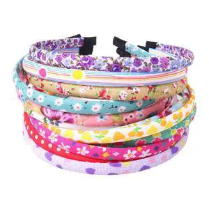 Headbands for Girls 12Pcs Thin Head Bands for Girls Hairbands for Toddler Floral Cloth Fabric Covered Headband Birthday Party Favors Headbands for Girls 12Pcs Thin Head Bands for Girls Hairbands for Toddler Floral Cloth Fabric Covered Headband Birthday Party Favors