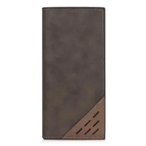 Long Wallet for Men, Contrasting Bifold Wallets with 12 Card Slots, 2 Cash Slots, ID Window and Zippered Coin Pocket, Credit Card Wallet for Suits and Daily Use (Deep Coffee) Long Wallet for Men, Contrasting Bifold Wallets with 12 Card Slots, 2 Cash Slots, ID Window and Zippered Coin Pocket, Credit Card Wallet for Suits and Daily Use (Deep Coffee)