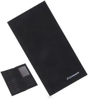 Long Wallets for Men, PU Leather Mens Wallet with Multiple Card Slots & ID Window Fit for Standard Credit Cards(Black) Long Wallets for Men, PU Leather Mens Wallet with Multiple Card Slots & ID Window Fit for Standard Credit Cards(Black)