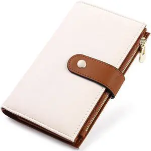 Women's Wallets RFID Blocking Leather Trifold Clutch Wallet Credit Card Holder Ladies Travel Wallet Purse with Passport/Pen Holder Women's Wallets RFID Blocking Leather Trifold Clutch Wallet Credit Card Holder Ladies Travel Wallet Purse with Passport/Pen Holder