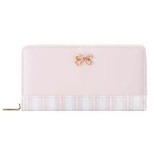 Cute Lace Print Pink Bow Long Wallet for Women Girls | Clutch Wallet, 12 Card Slots, Coin Pocket, Phone Holder Cute Lace Print Pink Bow Long Wallet for Women Girls | Clutch Wallet, 12 Card Slots, Coin Pocket, Phone Holder