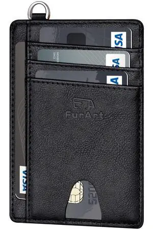 Slim Minimalist Wallet RFID Credit Card Holder for Men-Black | slim minimalist compact rfid id window thin Slim Minimalist Wallet RFID Credit Card Holder for Men-Black | slim minimalist compact rfid id window thin