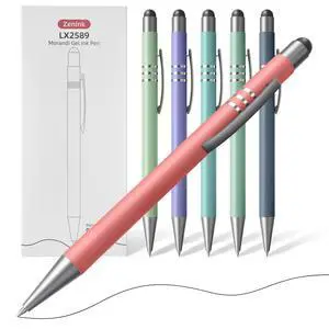 2 in 1 Black Ink Gel Pens with Stylus Tips, Quick-Drying,Smooth Writing. | Supports teaching on iPad&writing on paper,0.5mm Fine Point,6-Pack Morandi colors Gift Box for Journaling, School, Office. 2 in 1 Black Ink Gel Pens with Stylus Tips, Quick-Drying,Smooth Writing. | Supports teaching on iPad&writing on paper,0.5mm Fine Point,6-Pack Morandi colors Gift Box for Journaling, School, Office.