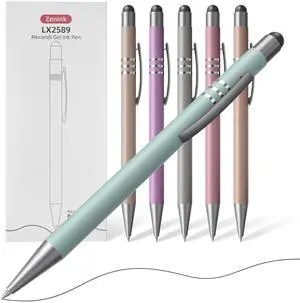 2 in 1 Black Ink Gel Pens with Stylus Tips, Quick-Drying,Smooth Writing. | Supports teaching on iPad&writing on paper,0.5mm Fine Point,6-Pack Morandi colors Gift Box for Journaling, School, Office. 2 in 1 Black Ink Gel Pens with Stylus Tips, Quick-Drying,Smooth Writing. | Supports teaching on iPad&writing on paper,0.5mm Fine Point,6-Pack Morandi colors Gift Box for Journaling, School, Office.