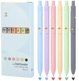Colorful Gel Pens,6Pcs 0.7mm Multi-Colored Pens for Journaling | Smooth Writing Coloring Journaling Supplies for Note Taking, Cute Aesthetic Office School Supplies Colorful Gel Pens,6Pcs 0.7mm Multi-Colored Pens for Journaling | Smooth Writing Coloring Journaling Supplies for Note Taking, Cute Aesthetic Office School Supplies