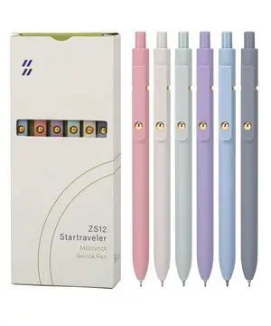 Gel Pens 6Pcs, 0.7mm Smooth Writing Black Ink Pens for Journaling, Cute Aesthetic Office Desk Accessories, School Supplies, Gift for Students & Artists (6Pcs Morandi-Black Ink) Gel Pens 6Pcs, 0.7mm Smooth Writing Black Ink Pens for Journaling, Cute Aesthetic Office Desk Accessories, School Supplies, Gift for Students & Artists (6Pcs Morandi-Black Ink)