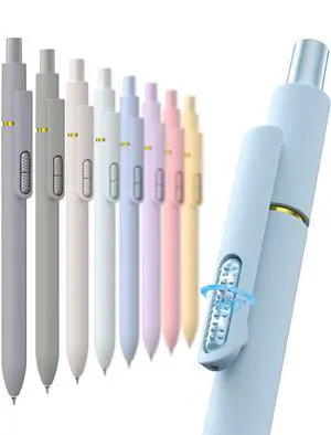 8 Pcs Gel Ink Pens, 0.7mm Fine Point for Smooth Writing Journaling Aesthetic Pens, Black Quick-Dry Long Lasting Fidge Pens, Cute School Office Supplies Gifts for Women Morandi Black Ink 8 Pcs Gel Ink Pens, 0.7mm Fine Point for Smooth Writing Journaling Aesthetic Pens, Black Quick-Dry Long Lasting Fidge Pens, Cute School Office Supplies Gifts for Women Morandi Black Ink