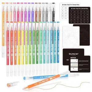 30 Colors Cute Journal Pens 0.6mm Fine Point Colored Gel Pens for Black Paper Adult Coloring Writing Drawing Journaling Note Taking School Office Home 30 Colors Cute Journal Pens 0.6mm Fine Point Colored Gel Pens for Black Paper Adult Coloring Writing Drawing Journaling Note Taking School Office Home