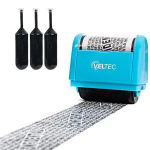ID Protector Ink Roller - Identity Theft Protection Roller Stamp Set (Blue, Stamp+3 Refills) ID Protector Ink Roller - Identity Theft Protection Roller Stamp Set (Blue, Stamp+3 Refills)