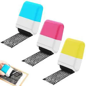3PCS Confidential Stamp - Identity Theft Protection Roller Stamp Guard Your Id Address Blocker Privacy Ink Roller for Mail Address Blackout 3PCS Confidential Stamp - Identity Theft Protection Roller Stamp Guard Your Id Address Blocker Privacy Ink Roller for Mail Address Blackout