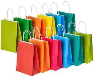 Gift Bags with Handles 32 Pack 5.8x3.2x8.25 in, Small Paper Bags | Recycled Kraft Paper, Reinforced Handles, for Birthday, Baby Shower, Wedding, Crafts, Parties, Gift Giving, Eco-Friendly Gift Bags with Handles 32 Pack 5.8x3.2x8.25 in, Small Paper Bags | Recycled Kraft Paper, Reinforced Handles, for Birthday, Baby Shower, Wedding, Crafts, Parties, Gift Giving, Eco-Friendly