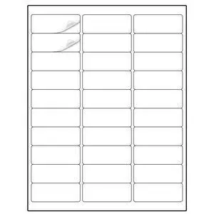 Address Labels 1" x 2-5/8" 900 Labels Sticker Paper for Laser/Ink Jet Printer Mailing Labels 8.5"×11" White 30 per Sheet Address Labels 1" x 2-5/8" 900 Labels Sticker Paper for Laser/Ink Jet Printer Mailing Labels 8.5"×11" White 30 per Sheet