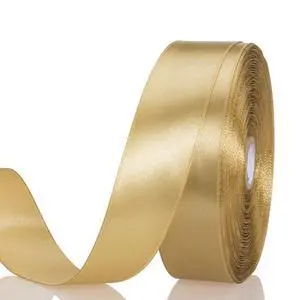 1 Inch Champaign Gold Solid Satin Ribbon for Gift Wrapping, 50 Yards | Soft, Satiny, Colorfast, Polyester Fabric, Ease of Use, Bouquets, Decor, Crafting DIY, Leis, Christmas, Wedding 1 Inch Champaign Gold Solid Satin Ribbon for Gift Wrapping, 50 Yards | Soft, Satiny, Colorfast, Polyester Fabric, Ease of Use, Bouquets, Decor, Crafting DIY, Leis, Christmas, Wedding