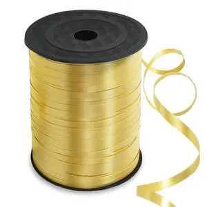 500 Yards Gold Curling Ribbon Balloon String Gift Wrapping Decor | Gold Ribbon for Gift Wrapping Balloons Curling String for Bouquets Crafts Birthday Graduation Christmas New Year Decorations 500 Yards Gold Curling Ribbon Balloon String Gift Wrapping Decor | Gold Ribbon for Gift Wrapping Balloons Curling String for Bouquets Crafts Birthday Graduation Christmas New Year Decorations
