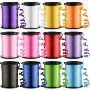 Curling Ribbon for Gift Wrapping (12 Rolls) Balloon Ribbon Assorted Colors | 3/16 In x 125 Ft Per Roll for Presents, Gift Bows, DIY Arts & Crafts, Weddings, Birthdays & Party Decorations Curling Ribbon for Gift Wrapping (12 Rolls) Balloon Ribbon Assorted Colors | 3/16 In x 125 Ft Per Roll for Presents, Gift Bows, DIY Arts & Crafts, Weddings, Birthdays & Party Decorations