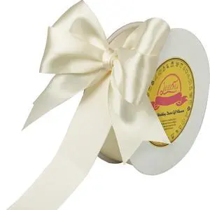 Double Face Continuous Ivory Satin Ribbon 1-1/2 Inch x 50 Yards Polyester Ivory Ribbon for Gift Wrapping Weddings Party Hair Bows Invitations Decorations and More Double Face Continuous Ivory Satin Ribbon 1-1/2 Inch x 50 Yards Polyester Ivory Ribbon for Gift Wrapping Weddings Party Hair Bows Invitations Decorations and More