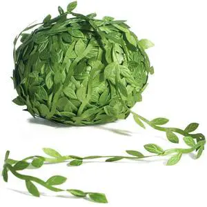 265 Ft Leaf Ribbon, Artificial Vines Leaves String Trim Ribbon Wild Jungle Botanical Greenery for Baby Shower Party Wedding Home Wreaths & DIY Craft 265 Ft Leaf Ribbon, Artificial Vines Leaves String Trim Ribbon Wild Jungle Botanical Greenery for Baby Shower Party Wedding Home Wreaths & DIY Craft