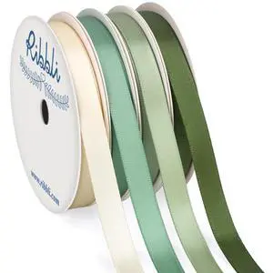 Sage Green Satin Ribbon 3/8 Inch x 4 Rolls Total 40 Yards- Ivory/Sage/Dusty Sage/Moss Green Ribbon for Wrapping and Craft Sage Green Satin Ribbon 3/8 Inch x 4 Rolls Total 40 Yards- Ivory/Sage/Dusty Sage/Moss Green Ribbon for Wrapping and Craft