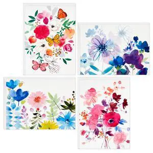 Blank Cards with Envelopes, Assorted 48-Pack (Painted Flowers) | Painted Floral Artwork in Four Styles, Coordinating Envelopes, Premium Paper Stock, 3.8 x 5.2 in Blank Cards with Envelopes, Assorted 48-Pack (Painted Flowers) | Painted Floral Artwork in Four Styles, Coordinating Envelopes, Premium Paper Stock, 3.8 x 5.2 in