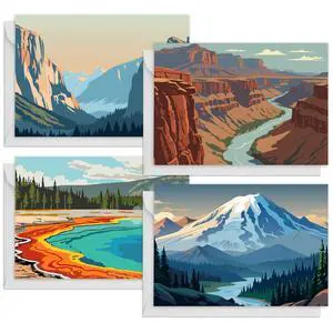 48 Pack Blank Cards National Parks Blank Greeting Cards and Envelopes | Blank Cards for Showers,Birthday,Wedding,Bridal Showers and All Occasion 48 Pack Blank Cards National Parks Blank Greeting Cards and Envelopes | Blank Cards for Showers,Birthday,Wedding,Bridal Showers and All Occasion