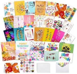 32 PCS Happy Birthday Cards Bulk with Envelopes, 4x6 Assorted Birthday Cards 32 PCS Happy Birthday Cards Bulk with Envelopes, 4x6 Assorted Birthday Cards