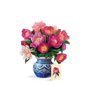 Peony Paradise 13 Inch Life-Sized 3D Pop Up Card Birthday, Mothers Day, Thank You, Gifts for Mom and Her Includes Notecard and Envelope Peony Paradise 13 Inch Life-Sized 3D Pop Up Card Birthday, Mothers Day, Thank You, Gifts for Mom and Her Includes Notecard and Envelope