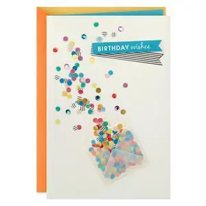 Birthday Card (Envelope with Confetti). | High Quality Paper Birthday Card (Envelope with Confetti). | High Quality Paper