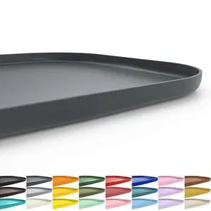 Waterproof Silicone Pet Food Mat with Raised Edge for Dog & Cat | 19" x 12" Non-Slip Pet Feeding Mats with Lip for Food & Water Bowl, Food Grade, Easy Cleaning, Dark Gray Waterproof Silicone Pet Food Mat with Raised Edge for Dog & Cat | 19" x 12" Non-Slip Pet Feeding Mats with Lip for Food & Water Bowl, Food Grade, Easy Cleaning, Dark Gray