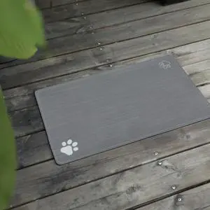 Cat & Dog Feeding Mat for Bowl-Pet Eating mat,Absorbent Non-Slip,Quick Dry Dog Water Bowl Dispenser Mat,Backing Pet Placemat for Messy Drinkers,Grey.Dog Paw-11.8x19.7 in Cat & Dog Feeding Mat for Bowl-Pet Eating mat,Absorbent Non-Slip,Quick Dry Dog Water Bowl Dispenser Mat,Backing Pet Placemat for Messy Drinkers,Grey.Dog Paw-11.8x19.7 in