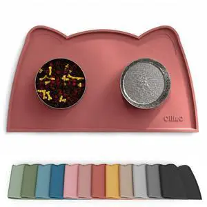 Cat Food Mat, Silicone Pet Feeding Mat, 18x9.8, Erythrinus | Cute Pet-Inspired Design, Dog Placement for Food, Water Bowl TrayNon-Slip Base, Waterproof, Easy Clean Cat Food Mat, Silicone Pet Feeding Mat, 18x9.8, Erythrinus | Cute Pet-Inspired Design, Dog Placement for Food, Water Bowl TrayNon-Slip Base, Waterproof, Easy Clean