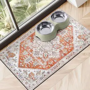 Dog Food Mats for Floors Absorbent, Pet Cat Food Mat - Non Slip Dog Bowl Mats for Food and Water Pet Supplies Dog Food Mats for Floors Absorbent, Pet Cat Food Mat - Non Slip Dog Bowl Mats for Food and Water Pet Supplies