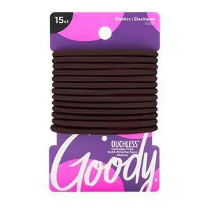 Ouchless Hair Elastics No Pull, No Breakage, Tangle-Free Hold for Thick, Curly, Coily & Textured Hair 15 Count, Brown, Long-Lasting Ponytail Holders for Women & Men Ouchless Hair Elastics No Pull, No Breakage, Tangle-Free Hold for Thick, Curly, Coily & Textured Hair 15 Count, Brown, Long-Lasting Ponytail Holders for Women & Men