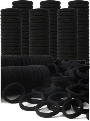 200PCS Black Hair Ties for Women & Girls Men Kids Toddler - Seamless, Thick, No Damage Elastic Hair Bands for Ponytails, Workouts, and Daily Use, Soft Seamless Nylon Hair Ties For Thick & Curly Hair. 200PCS Black Hair Ties for Women & Girls Men Kids Toddler - Seamless, Thick, No Damage Elastic Hair Bands for Ponytails, Workouts, and Daily Use, Soft Seamless Nylon Hair Ties For Thick & Curly Hair.