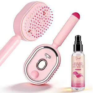 Electric Spray Air Cushion Comb for Women, Retractable Hair Massage Brush for Thick, Fine & Curly Hair, Hair Oil Serum for Nourishing, Smoothing & Moisturizing, Relieve Hair Tangles & Dryness Electric Spray Air Cushion Comb for Women, Retractable Hair Massage Brush for Thick, Fine & Curly Hair, Hair Oil Serum for Nourishing, Smoothing & Moisturizing, Relieve Hair Tangles & Dryness