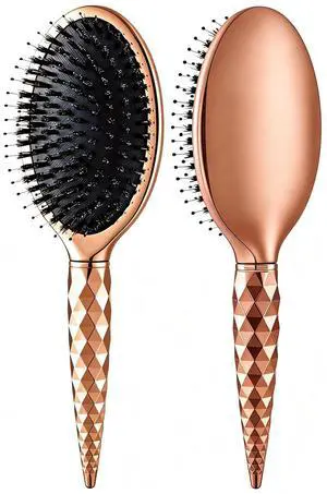Boar Bristle Hair Brush with Air Cushion, Paddle Brush for Blow Drying, Volumizing, Detangling, Scalp Massager for Thin, Fine, Thick, Curly Hair Boar Bristle Hair Brush with Air Cushion, Paddle Brush for Blow Drying, Volumizing, Detangling, Scalp Massager for Thin, Fine, Thick, Curly Hair