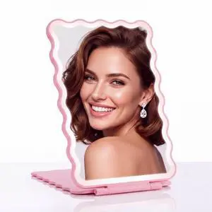Travel Makeup Mirror with Lights 500mah Battery 8.3''x5.3'' Gift | Rechargeable Mirror Folding Compact Mirrors College Dorm Portable Vanity 3-color Dimmable Touch Screen for Back to College Travel Makeup Mirror with Lights 500mah Battery 8.3''x5.3'' Gift | Rechargeable Mirror Folding Compact Mirrors College Dorm Portable Vanity 3-color Dimmable Touch Screen for Back to College