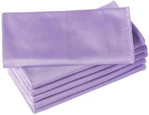 6 Pack Microfiber Glass Cleaning Cloth, 16 Inch x 16 Inch, Lint Free Quickly Clean Window, Glasses, Windshields, Mirrors, and Stainless Steel, Purple 6 Pack Microfiber Glass Cleaning Cloth, 16 Inch x 16 Inch, Lint Free Quickly Clean Window, Glasses, Windshields, Mirrors, and Stainless Steel, Purple