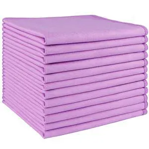 Glass Cleaning Cloths 12PK, Streak Free Towel for Windows, 12x12in | Lint Free&Reusable Microfiber Cleaning Cloth for Mirrors, Screens, Glasses, Stainless Steel, Purple Glass Cleaning Cloths 12PK, Streak Free Towel for Windows, 12x12in | Lint Free&Reusable Microfiber Cleaning Cloth for Mirrors, Screens, Glasses, Stainless Steel, Purple