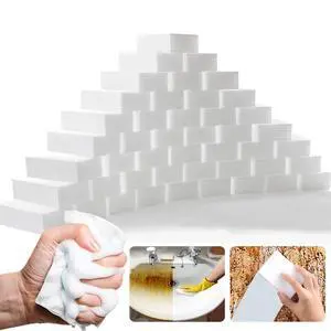Magic Sponge Eraser, 50Pack Melamine Sponge Foam Bulk Sheets Cleaning Pads, Multi-Functional Household Cleaning Sponges for Dish, Kitchen, Stove, Bathtub, Sink, Furniture Magic Sponge Eraser, 50Pack Melamine Sponge Foam Bulk Sheets Cleaning Pads, Multi-Functional Household Cleaning Sponges for Dish, Kitchen, Stove, Bathtub, Sink, Furniture