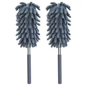 2 Pack Microfiber Duster for Cleaning, Washable Dusters, Extendable Pole, Up to 30 Inch Reachable, Wet and Dry Use Cleaning Tools for Car, Ceiling Fan, Window, Furniture, Office 2 Pack Microfiber Duster for Cleaning, Washable Dusters, Extendable Pole, Up to 30 Inch Reachable, Wet and Dry Use Cleaning Tools for Car, Ceiling Fan, Window, Furniture, Office