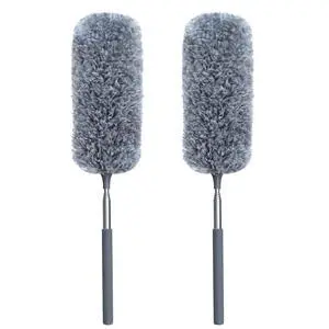 2 Pack Microfiber Duster for Cleaning, Small Dusters with Microfiber Head, Extendable Pole, Hand Washable, Cleaning Supplies for Office, Car, Window, Furniture 2 Pack Microfiber Duster for Cleaning, Small Dusters with Microfiber Head, Extendable Pole, Hand Washable, Cleaning Supplies for Office, Car, Window, Furniture