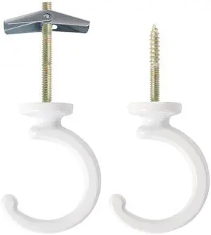Ceiling Hooks for Hanging Plants - 2 Pack Heavy-Duty Metal Swag Hooks | Metal Hooks Hold Hanging Plants and Lights from Ceilings or Walls Indoors or Outdoors; Ceiling Hooks for Hanging Plants - 2 Pack Heavy-Duty Metal Swag Hooks | Metal Hooks Hold Hanging Plants and Lights from Ceilings or Walls Indoors or Outdoors;