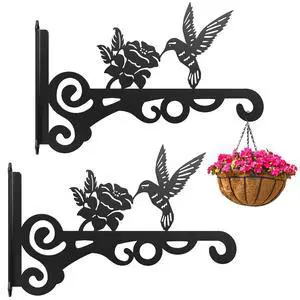 2-Pack Aesthetic Wall Plant Hanger Indoor and Outdoor 10 Inch Metal Hanging Plant Bracket with Beautiful Bird Pattern Anti Rust Plant Hooks for Hanging Plants, Bird Feeder, Wind Chime, Lantern 2-Pack Aesthetic Wall Plant Hanger Indoor and Outdoor 10 Inch Metal Hanging Plant Bracket with Beautiful Bird Pattern Anti Rust Plant Hooks for Hanging Plants, Bird Feeder, Wind Chime, Lantern