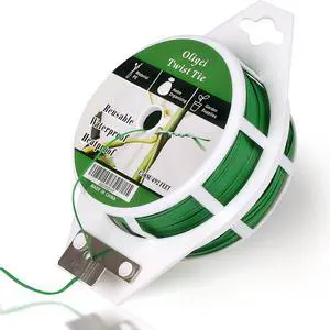 Green Garden Wire, Sturdy Plant Ties for Support with Cutter, 492FT/150m, Indoor, Outdoor, Home and Office Use Green Garden Wire, Sturdy Plant Ties for Support with Cutter, 492FT/150m, Indoor, Outdoor, Home and Office Use